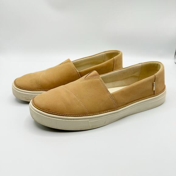 Toms Shoes - Toms Parker Slip On Shoes Honey Faux Leather Size 9.5